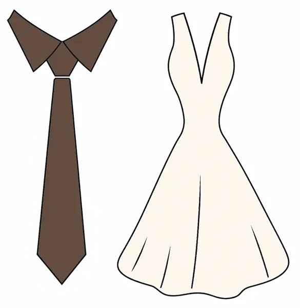 Corbata y Vestido